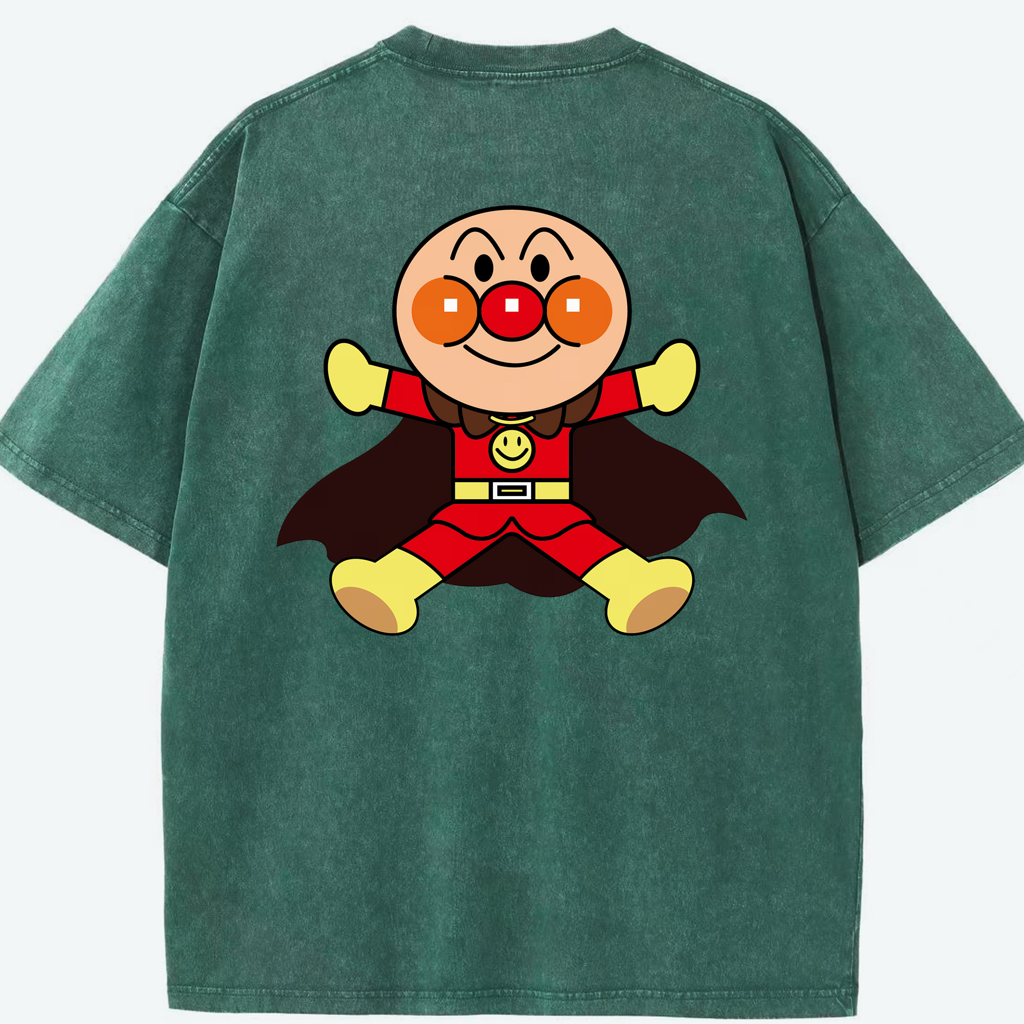 （画像用） アンパンマン Anpanman 綿100% ヴィンテージ風 半袖Tシャツ（背面プリント）